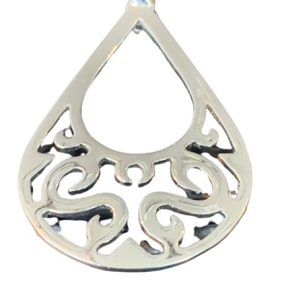 Darlene Pendant Trio – Mixed Metal Crystal, Scroll & Medallion Styles - Picture 4 of 7